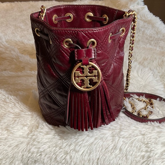 Tory Burch Fleming Mini Bucket Bag - Picture 1 of 4